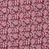 Voile Baumwolle Bedruckter Garten Vintage Bordeaux - Ribes y Casals