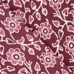 Voile Baumwolle Bedruckter Garten Vintage Bordeaux - Ribes y Casals