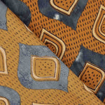 Ikat bedruckter Baumwoll-Voile Terra Indigo - Ribes y Casals
