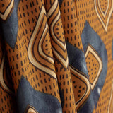 Ikat bedruckter Baumwoll-Voile Terra Indigo - Ribes y Casals