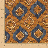 Ikat bedruckter Baumwoll-Voile Terra Indigo - Ribes y Casals