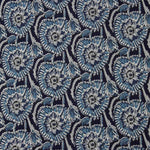 Voile Baumwolle Indigo Blumendruck Nocturne Baumwolle - Ribes y Casals