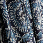 Voile Baumwolle Indigo Blumendruck Nocturne Baumwolle - Ribes y Casals