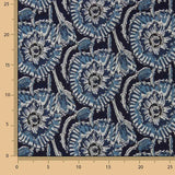 Voile Baumwolle Indigo Blumendruck Nocturne Baumwolle - Ribes y Casals
