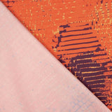 Twill Satin Pixel Koralle - Ribes y Casals