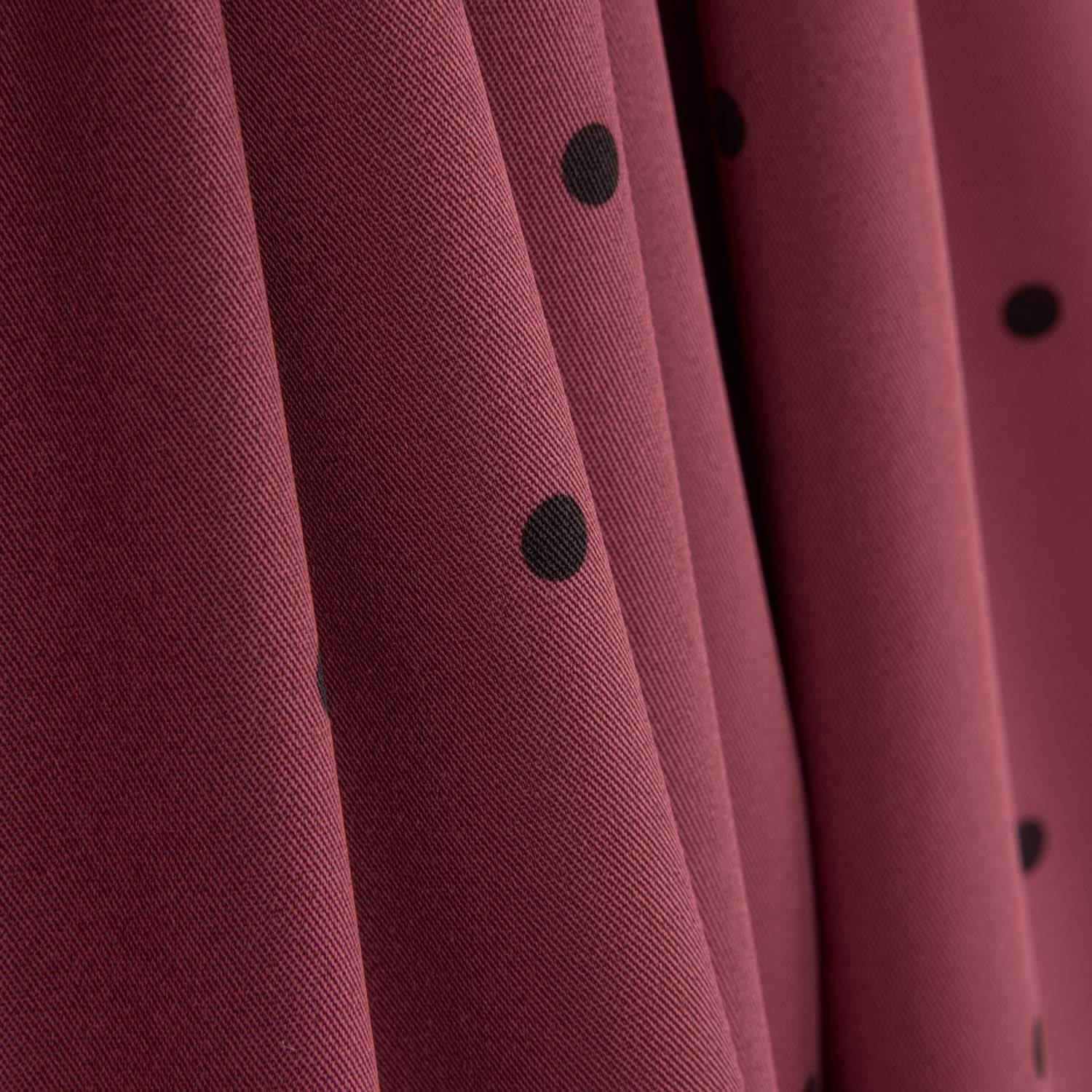 Polytecno Elastic Polka Dot Schwarz Maroon Hintergrund - Ribes y Casals