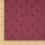 Polytecno Elastic Polka Dot Schwarz Maroon Hintergrund - Ribes y Casals