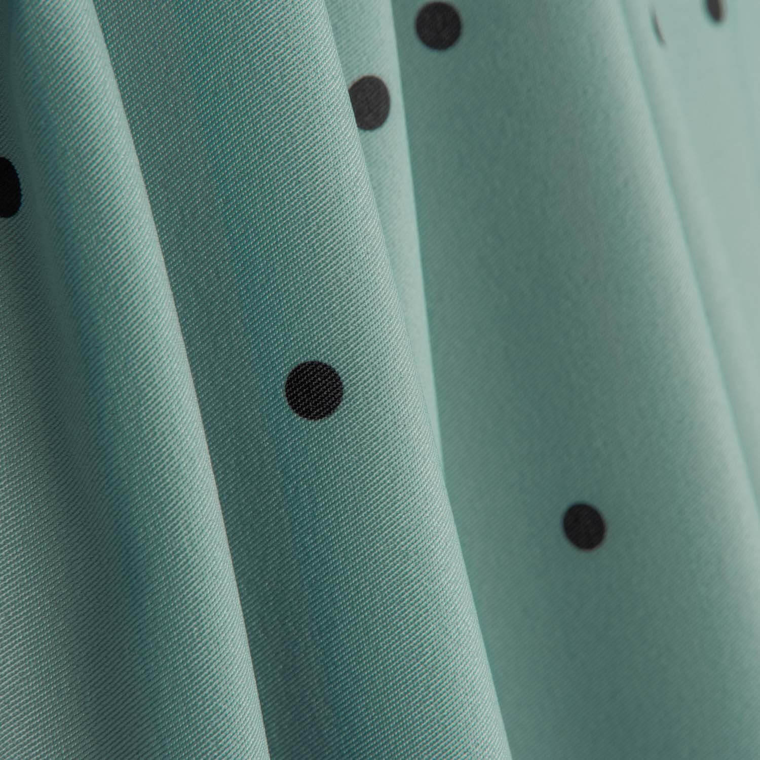 Polytecno Elastisch Elastisch Polka Dot Schwarz Ostsee Blau Hintergrund - Ribes y Casals