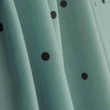 Polytecno Elastisch Elastisch Polka Dot Schwarz Ostsee Blau Hintergrund - Ribes y Casals