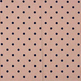 Vichy Cotton Tile Beflockte Baumwolle Navy Dots - Ribes y Casals