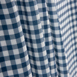 Marineblaues und weißes Krepp-Retal Vichy 75 x 145 cm - Ribes y Casals