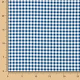 Marineblaues und weißes Krepp-Retal Vichy 75 x 145 cm - Ribes y Casals