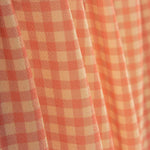Krepp Vichy Orange und Koralle - Ribes y Casals