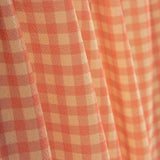 Krepp Vichy Orange und Koralle - Ribes y Casals