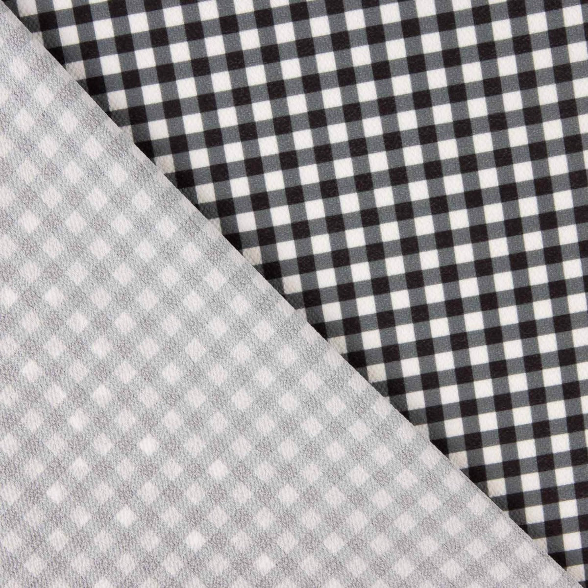 Vichy-Krepp-Retal Schwarz und Weiß 100 x 145 cm - Ribes y Casals