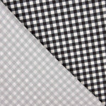 Vichy-Krepp-Retal Schwarz und Weiß 100 x 145 cm - Ribes y Casals