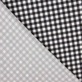 Vichy-Krepp-Retal Schwarz und Weiß 100 x 145 cm - Ribes y Casals