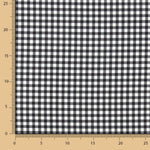 Vichy-Krepp-Retal Schwarz und Weiß 100 x 145 cm - Ribes y Casals