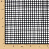 Vichy-Krepp-Retal Schwarz und Weiß 100 x 145 cm - Ribes y Casals