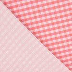 Vichy-Krepp in Malve und Erdbeere - Ribes y Casals