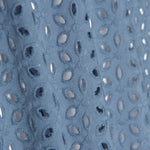 Stickerei Swiss Embroidery Petals Dark Denim Blue - Ribes y Casals
