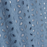 Stickerei Swiss Embroidery Petals Dark Denim Blue - Ribes y Casals