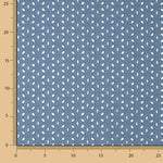 Stickerei Swiss Embroidery Petals Dark Denim Blue - Ribes y Casals