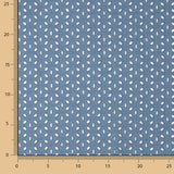 Stickerei Swiss Embroidery Petals Dark Denim Blue - Ribes y Casals