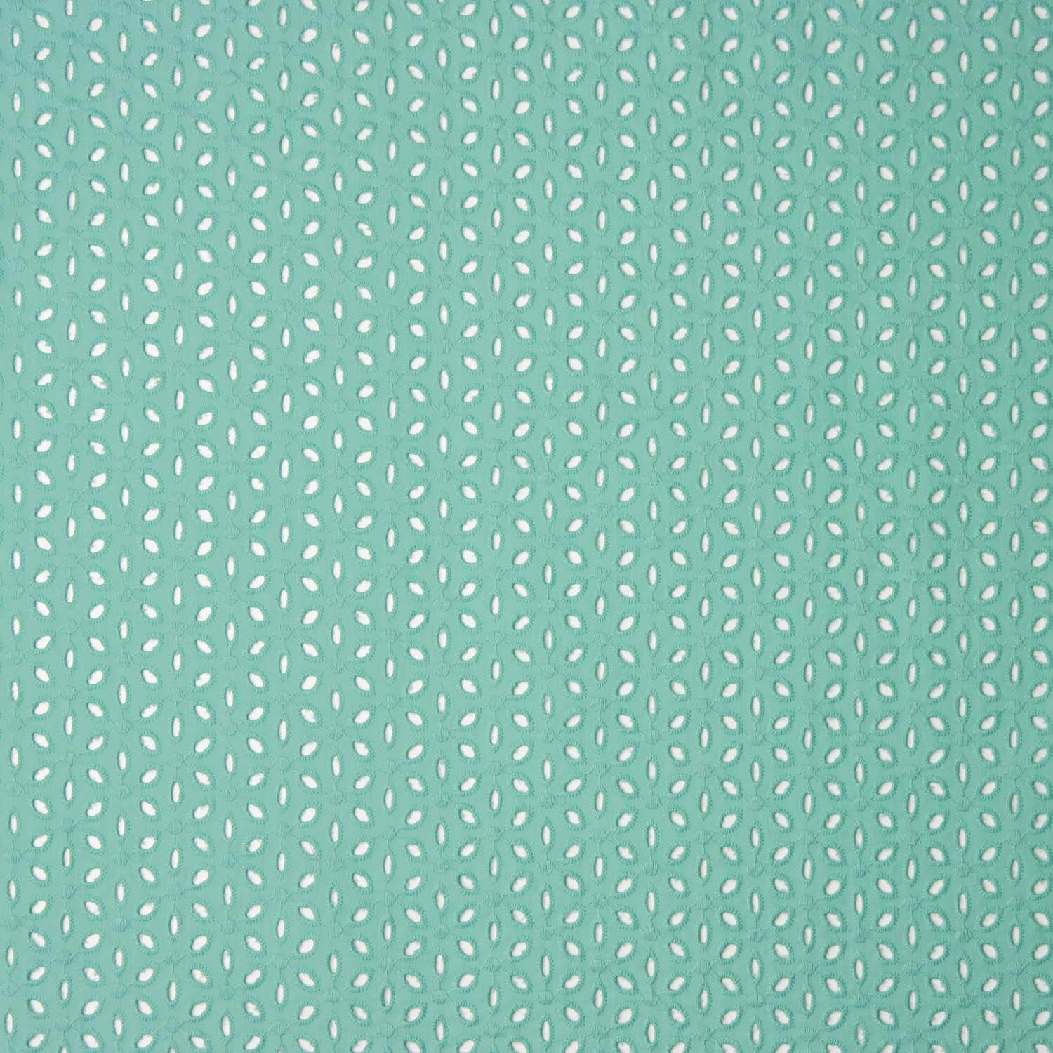 Swiss Embroidery Water Grüne Blütenblätter - Ribes y Casals