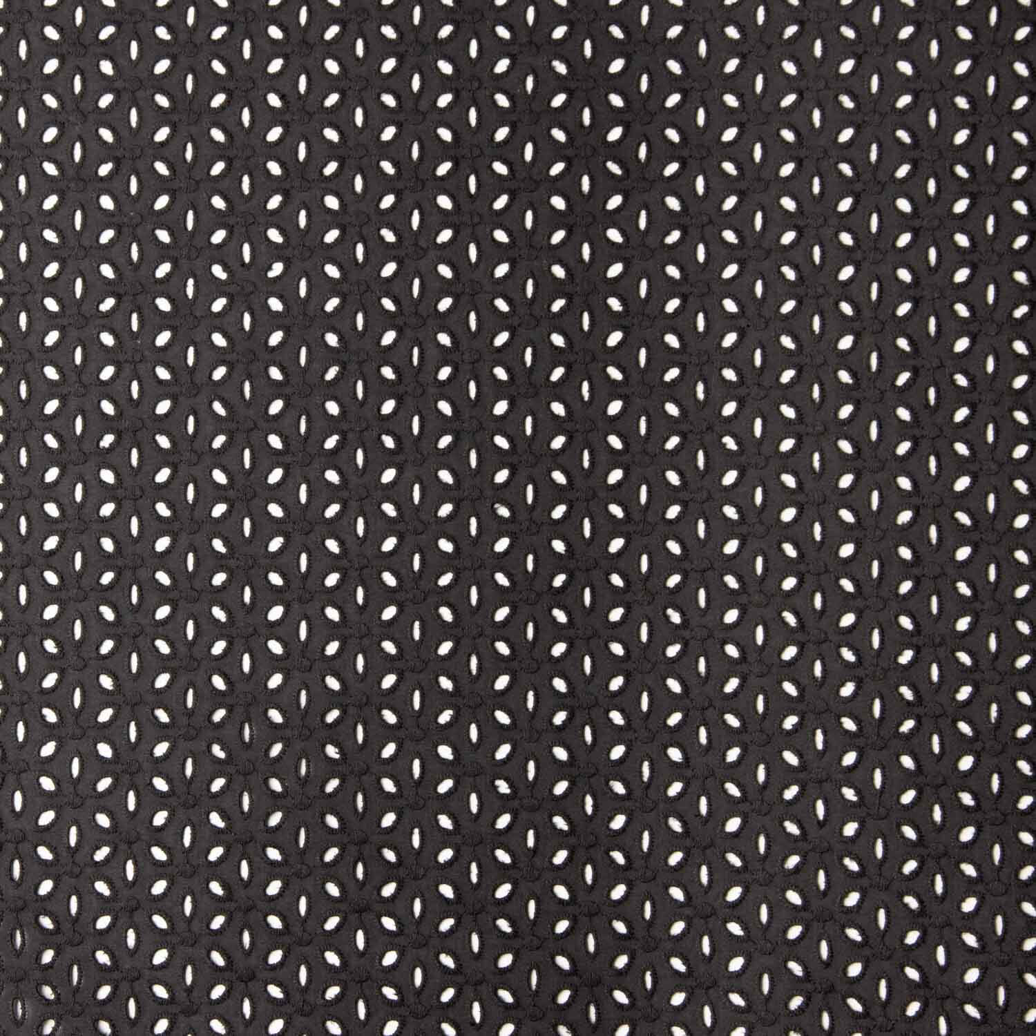 Swiss Embroidery Petals Schwarz - Ribes y Casals