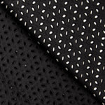 Swiss Embroidery Petals Schwarz - Ribes y Casals