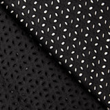Swiss Embroidery Petals Schwarz - Ribes y Casals
