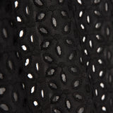 Swiss Embroidery Petals Schwarz - Ribes y Casals