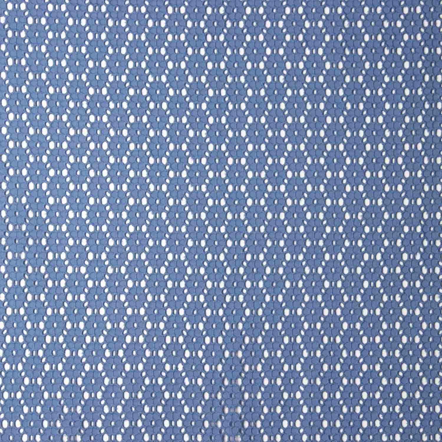 Gestickte Schweizer Stickerei Daisy Dark Denim Blue - Ribes y Casals