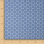 Gestickte Schweizer Stickerei Daisy Dark Denim Blue - Ribes y Casals