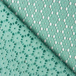 Stickerei Swiss Embroidery Daisy Aqua Green - Ribes y Casals