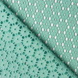 Stickerei Swiss Embroidery Daisy Aqua Green - Ribes y Casals