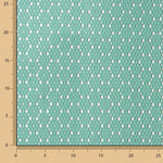 Stickerei Swiss Embroidery Daisy Aqua Green - Ribes y Casals