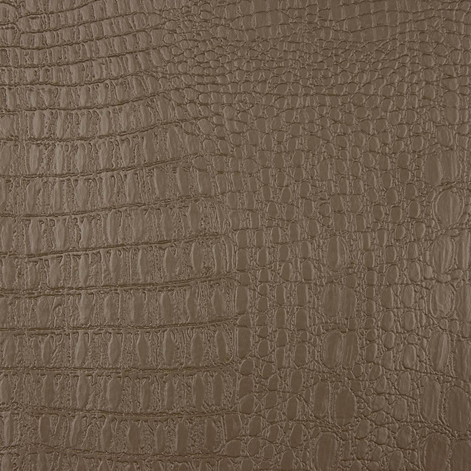 Kunstleder-Reststück mit Krokodilprägung, braun – verschiedene Maße x 140 cm Breite - Ribes y Casals