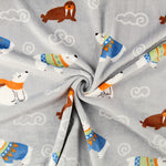 Kuschelfleece mit bedrucktem Eisbären- und Walross-Motiv - Ribes y Casals