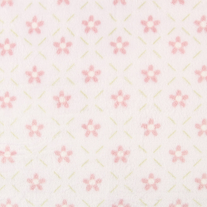 Kuschelfleece mit rosa Blümchen-Motiv - Ribes y Casals