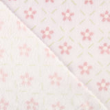 Kuschelfleece mit rosa Blümchen-Motiv - Ribes y Casals