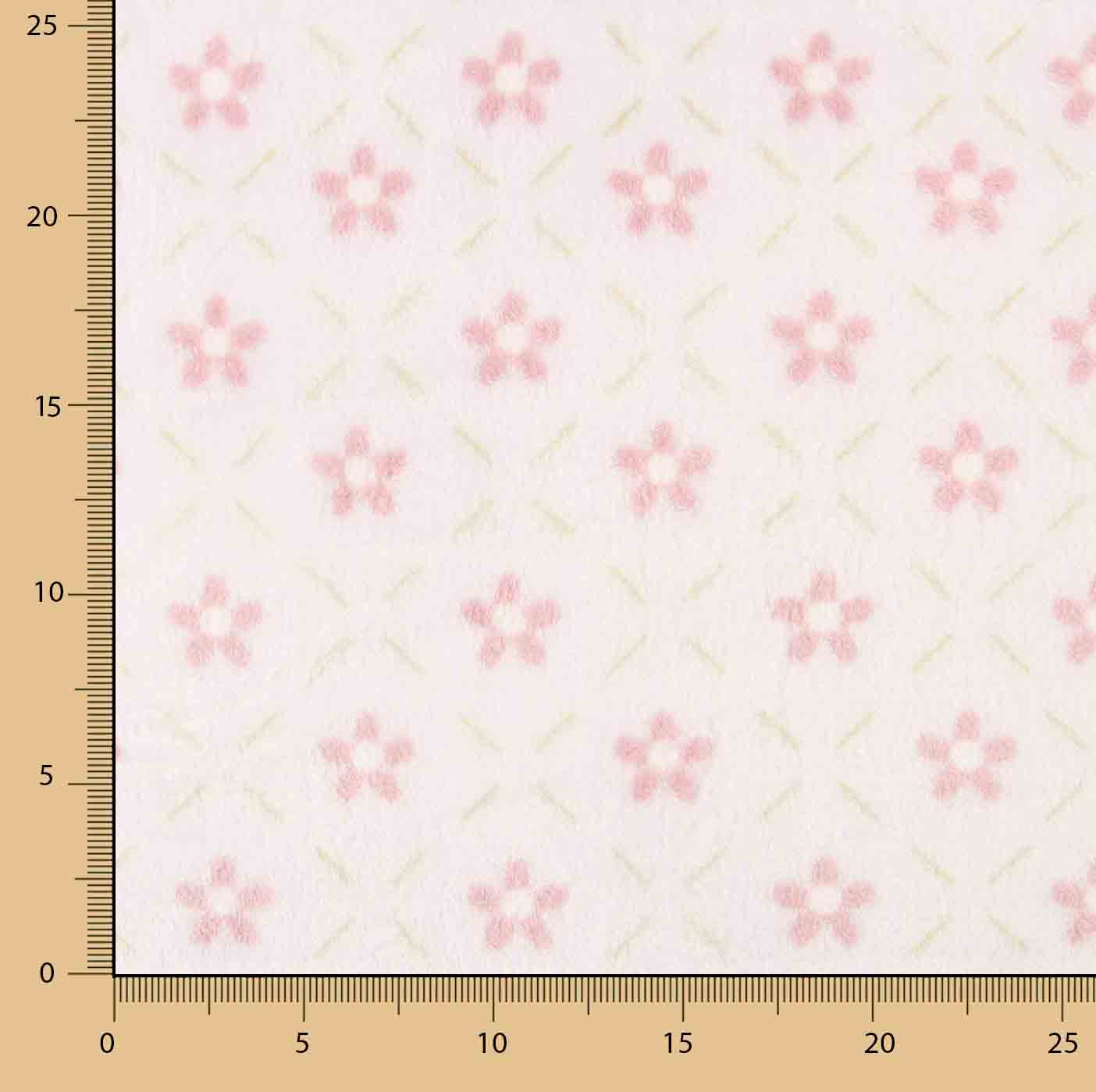Kuschelfleece mit rosa Blümchen-Motiv - Ribes y Casals