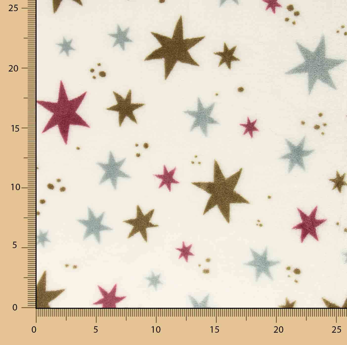 Kuschelfleece mit mehrfarbigem Sternenmuster - Ribes y Casals