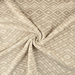 Kuschelfleece mit Rautenmuster, Beige - Ribes y Casals