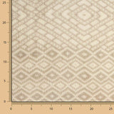 Kuschelfleece mit Rautenmuster, Beige - Ribes y Casals