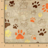 Kuschelfleece mit Tiermuster, Beige - Ribes y Casals
