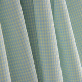 Seersucker-Popeline mit kleinen Karos in weichem Blau - Ribes y Casals