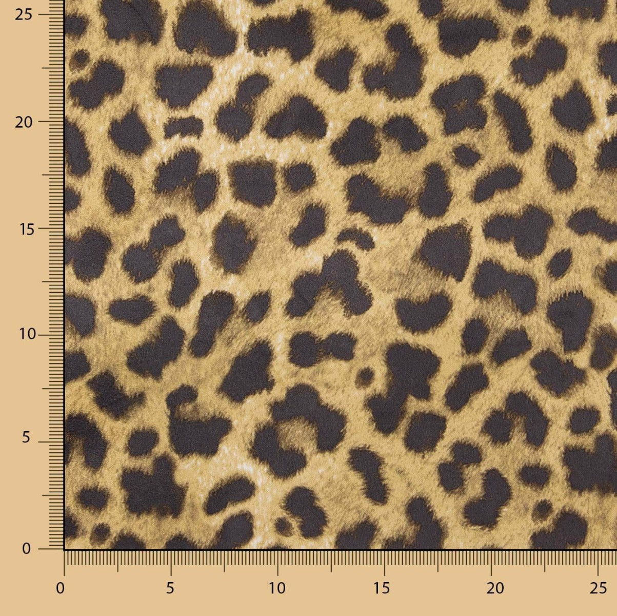Neopren-Strickstoff-Reststück Leopard Stretch – verschiedene Maße x Breite 150 cm - Ribes y Casals