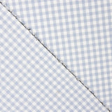 Stoff Flannelette Baumwolle Vichy Quadrate Soft Blau 110 x 150 cm - Ribes y Casals
